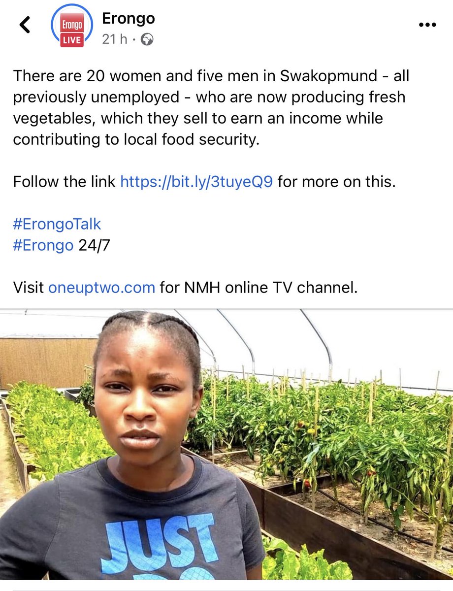 stormer76's tweet photo. There are 20 women and five men in Swakopmund - all previously unemployed - who are now producing fresh vegetables, which they sell to earn an income while contributing to local food security. 

Follow the link https://t.co/2RzzDdjeFA for more on this.

#ErongoTalk 
#Erongo 24/7 https://t.co/YhVBUZ1JK5