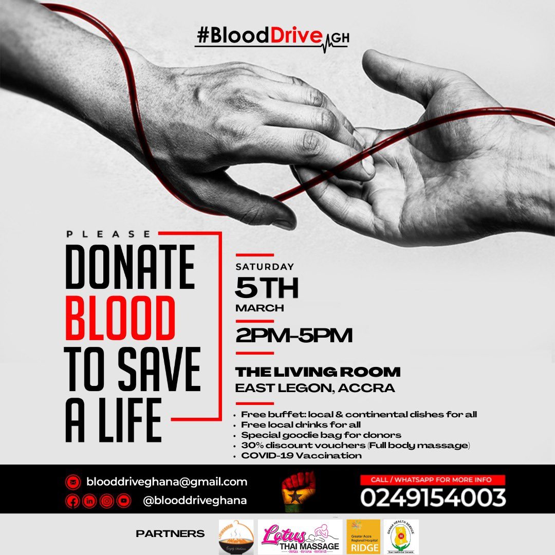 CalebKudah's tweet photo. Joint #Blooddrivegh tomorrow let’s donate blood! https://t.co/sRCxZJjEOX