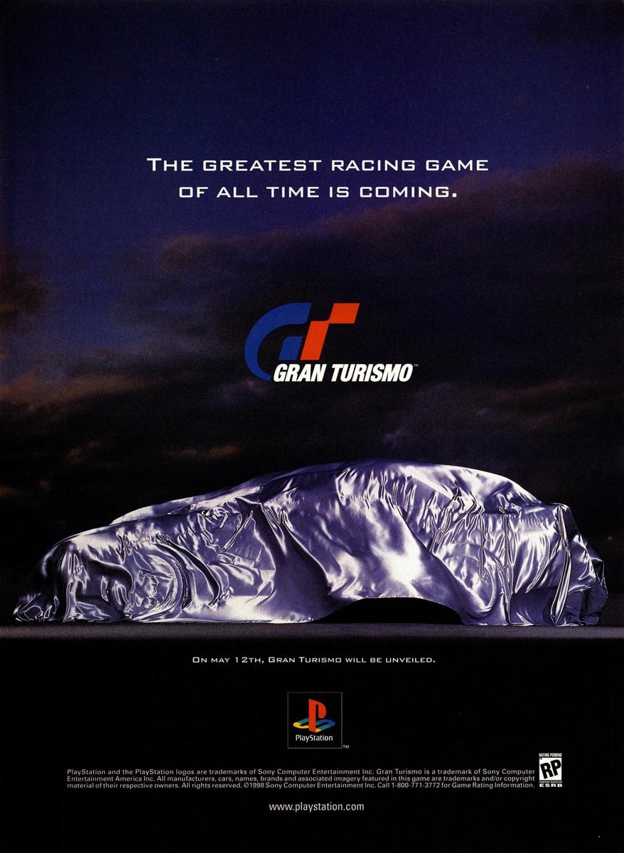 PlayStationUK's tweet photo. 1997: The greatest racing game of all time is coming.
2022: The greatest racing game series of all time is back.

#GranTurismo7 https://t.co/zrn5qkSjrn