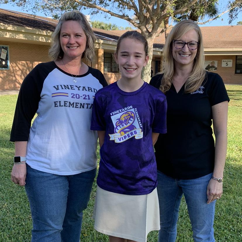 Vineyards Elementary on Twitter "Congratulations to Melina Parris for