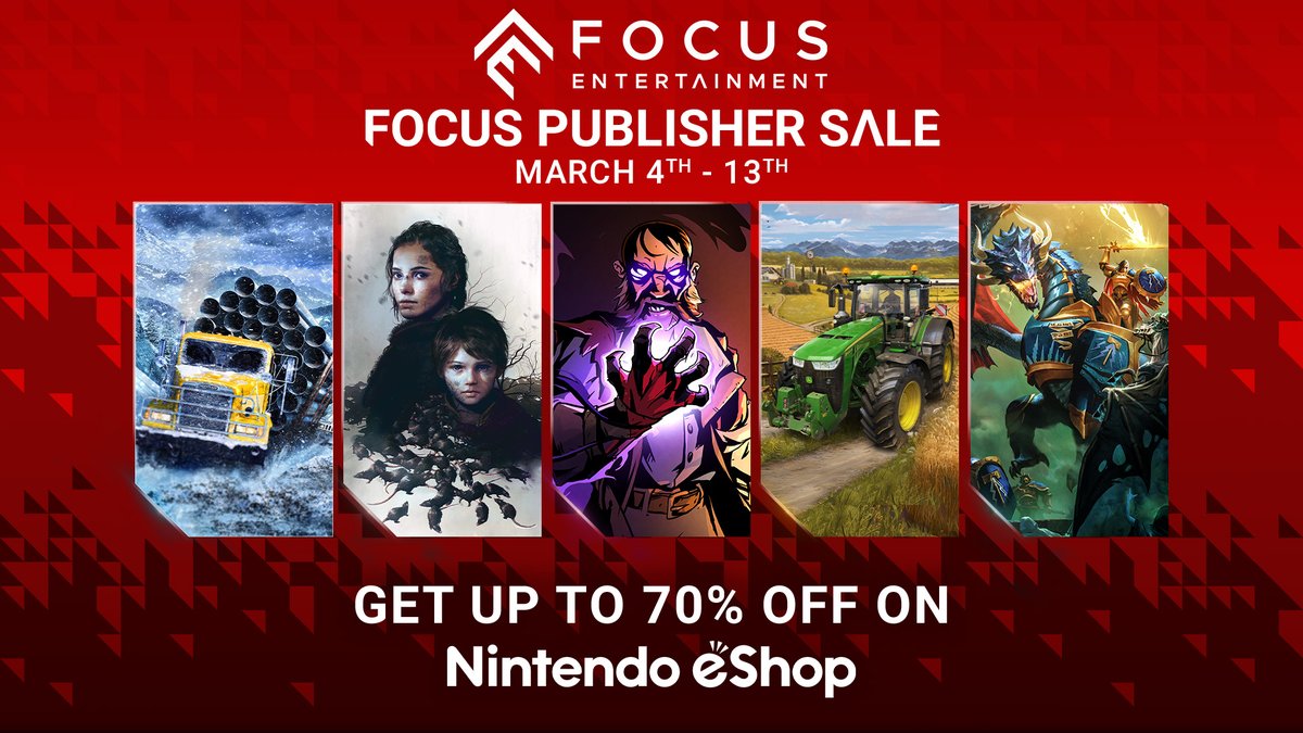 Get up to 70% off on all our Nintendo Switch catalog during this Publisher Sale! 🎉

EU 👉 bit.ly/35mCitJ
US 👉 bit.ly/3hBHkF4
