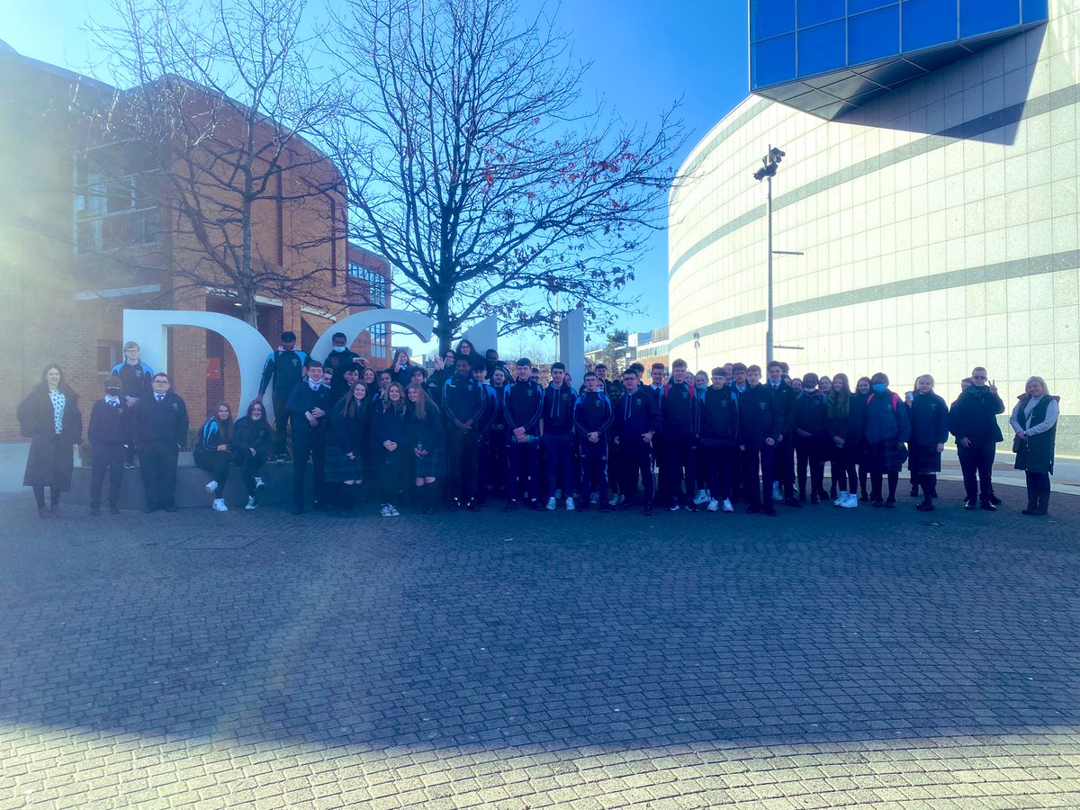 GenMully's tweet photo. Delighted that the 5th years @lusk_cc were the first school in Ireland that was facilitated with a campus visit this morning @DCU since restrictions were lifted 🙌 #Guidanceforall @NCGEGuidance https://t.co/vfwgEqmndy