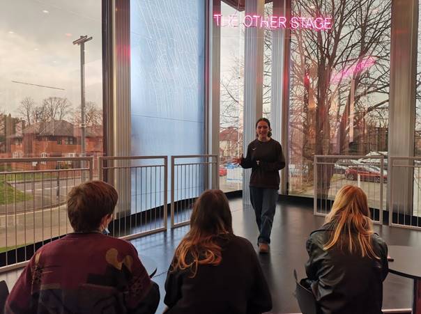 CoLA_HG's tweet photo. During our trip to see All My Sons on Thursday, our Year 12 English Literature students used the interval to practice their own monologue performances! https://t.co/2Iolfk57Eo
