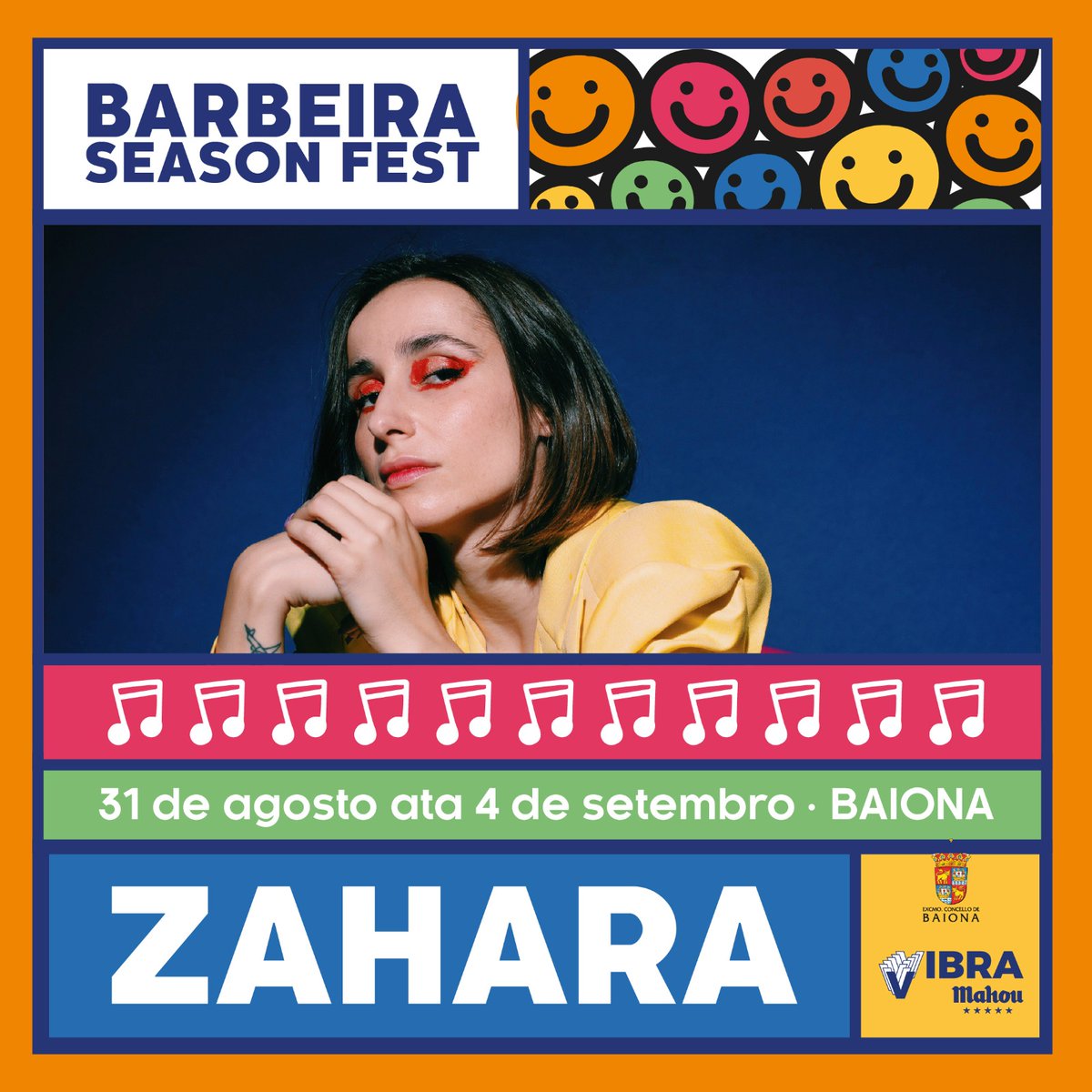 holaseasonfest's tweet photo. "Meee disfrazo de tiii, te disfraaazas de mí" 🎤🤩 𝗣𝗥𝗜𝗠𝗘𝗜𝗥𝗔 𝗖𝗢𝗡𝗙𝗜𝗥𝗠𝗔𝗖𝗜𝗢́𝗡! 🔥
@zaharapop estará neste #BarbeiraSeasonFest. A "PUTA" ama, esa é ela.
👉 Abonos de lanzamento por 35€ só por tempo limitado!🎟️ https://t.co/mFc4LU2jAW
#SeasonFest #Zahara https://t.co/BajiCH5cAt