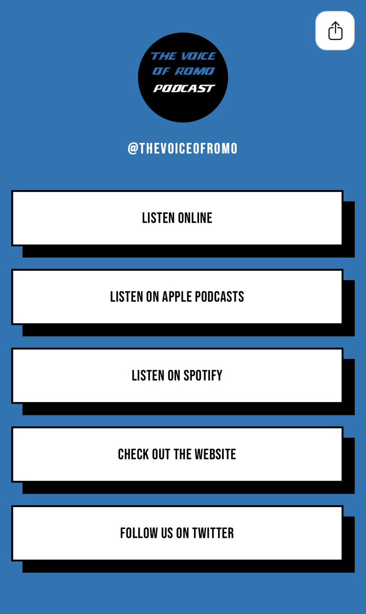 TheVoiceOfRomo's tweet photo. Be a friend, tell a friend!
One stop shop for The Voice of Romo Podcast: https://t.co/X1qxVNh1n2 https://t.co/HzrJnYe532