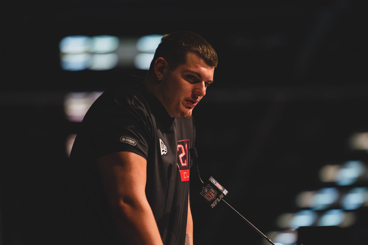 Arkansas Razorback Football (@razorbackfb) on Twitter photo 🍦 🦍 on the 🎤
Catch <a href="/ridgeway_79/">John Ridgeway III</a> & the rest of our future #ProHogs at the #NFLCombine March 3-6 on <a href="/nflnetwork/">NFL Network</a>. 🍦 🦍 on the 🎤
Catch <a href="/ridgeway_79/">John Ridgeway III</a> & the rest of our future #ProHogs at the #NFLCombine March 3-6 on <a href="/nflnetwork/">NFL Network</a>.