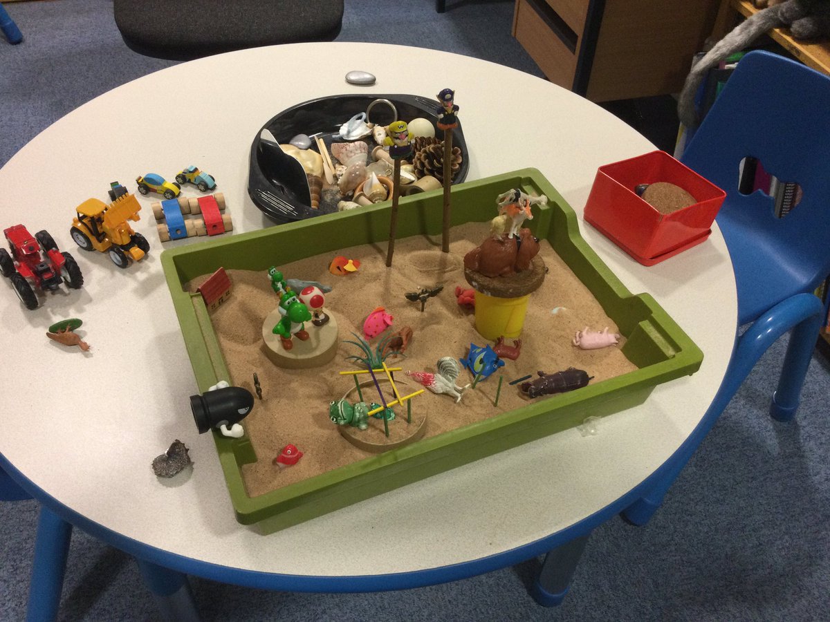 SJCEPSHereford's tweet photo. Sand tray play helps children sort out emotions and feelings through imaginative play. @Thriveapproach.com #letshelpeverychild #embracingthrive https://t.co/dpNoVKwCsU