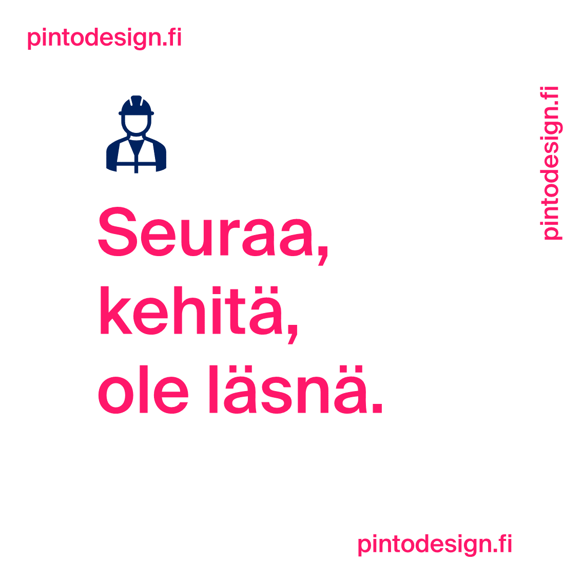 Pinto_Design's tweet image. 6/6 Käyttöönotto ja jatko.
Olemme päässeet postaussarjan viimeiseen osaan!
Emme jätä asiakasta urakkapaketin luovuttamiseen, vaan huolehdimme, että asiat hoituvat 
työmaalla ja uusien tilojen käyttöönottovaiheessa.

#pintodesign #suunnitteluprosessi