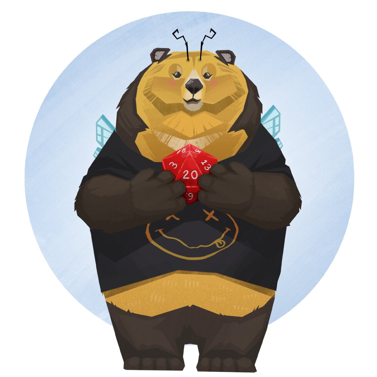 TomAsYouAre's tweet photo. Something nice and beautiful during all this mess that is going on: This is my new personal avatar by @Thompson_arts! He is called #bumblebear and I love him dearly! Or should I say bearly?😊🧸 https://t.co/FEV7fFfobD