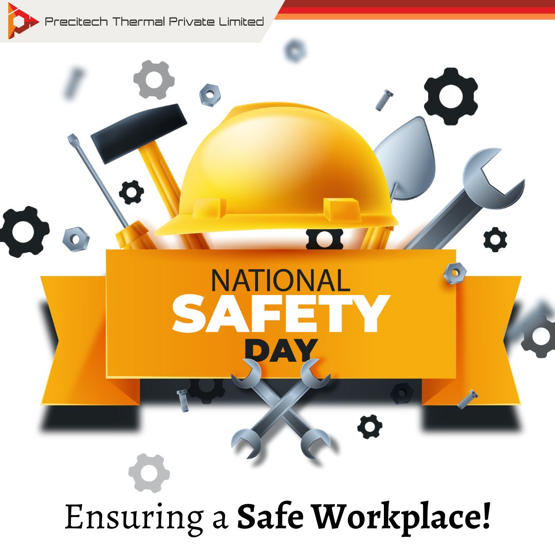 precitech_ltd's tweet photo. Let's pledge to be aware of the hazardous work environments and work consciously, so that we can get back to our Happy Place.

Precitech wishes you all a Happy National Safety Day. 
.
.
#Precitech #PrecitechIndia #NationalSafetyDay #HeatingSolutions #HeatingIndustry #SafetyFirst https://t.co/VD2P7XaHNx