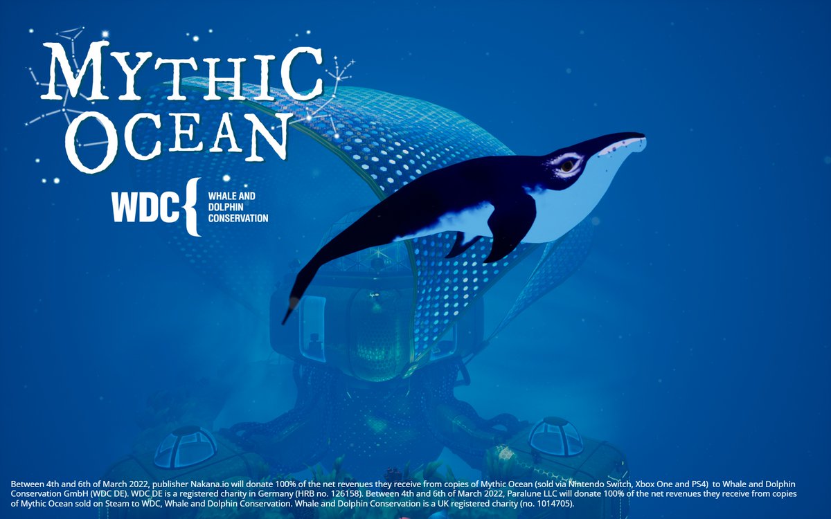 This weekend 100% profits from <a href="/MythicOceanGame/">Mythic Ocean - ✨Available Now!✨</a> will be donated to WDC! Befriend a pantheon of gods under the sea &amp; discover how your choices shape a new world in this charming adventure 🎮

Thanks <a href="/ParaluneGames/">ParaluneGames</a> &amp; <a href="/NakanaGames/">Nakana.io</a> for your support!

Buy now > bit.ly/MythicWDC