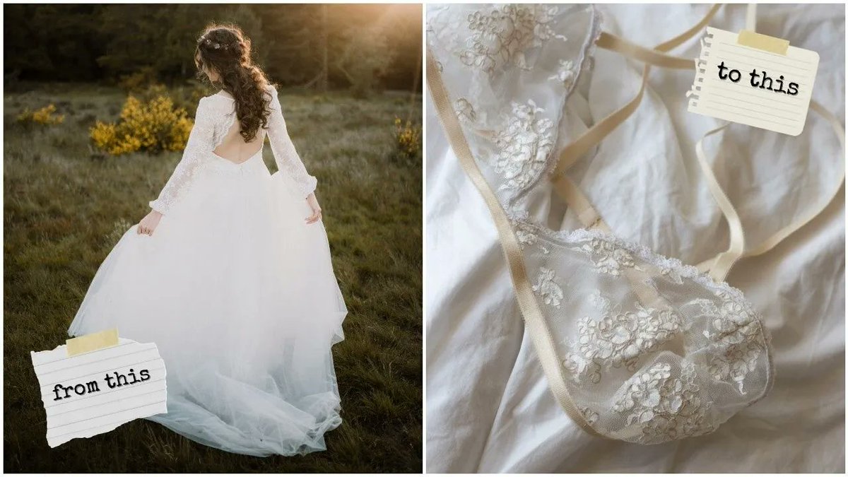 Loepsie's tweet photo. I Made A Bralette Out Of My Bridal Lace https://t.co/NCfT4iEmDi https://t.co/7CfTUWWNqJ