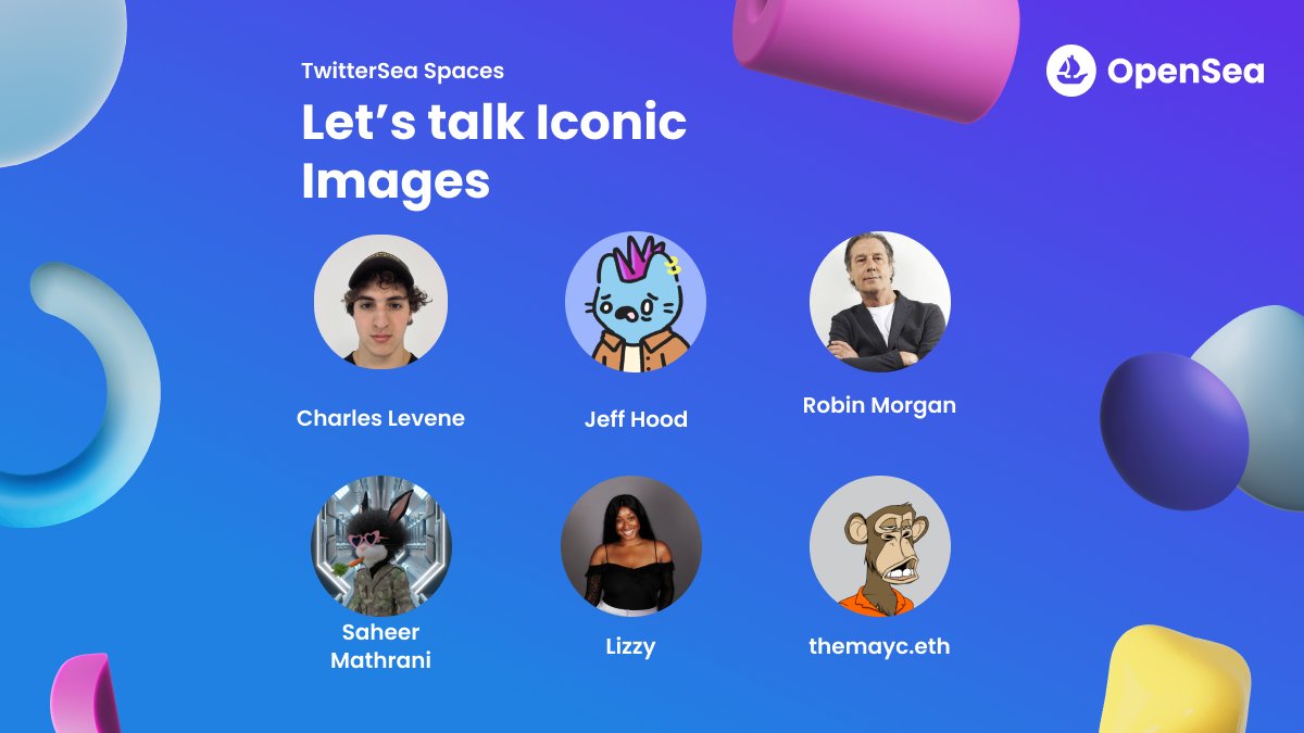 Join us today at 3 PM EST on @TwitterSpaces with our host @misslizzyart and panel guests <a href="/leviathenian/">Charles Levene</a>, <a href="/jeffrhood/">Jeff Hood ॐ</a>, <a href="/IconicImagesNet/">Iconic Images Gallery</a>, <a href="/mathrani_saheer/">Saheer Mathrani</a>, and <a href="/Nftea_Freal/">Goodvibesss</a> 

Let’s deep dive into the Iconic Images NFT Ecosystem. 
x.com/i/spaces/1djxX…