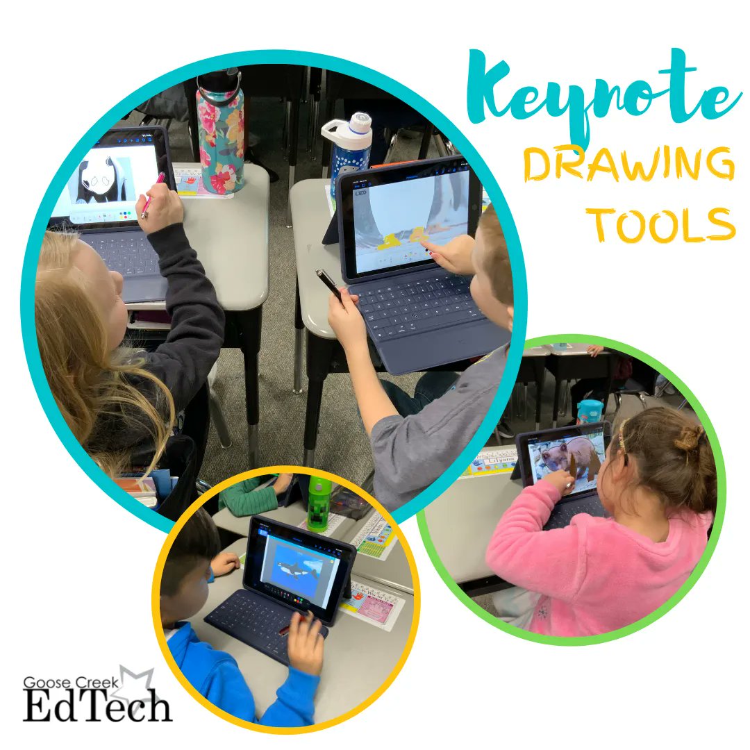 gccisd_edtech's tweet image. Mrs. Garcia’s researchers at Banuelos Elementary use Keynote drawing tools to create their own representation of an animal for research projects. After drawing, they will animate it to move around a photo of the animal’s natural habitat. #gcGIANTS #gccisdEdTech #AppleEDUchat