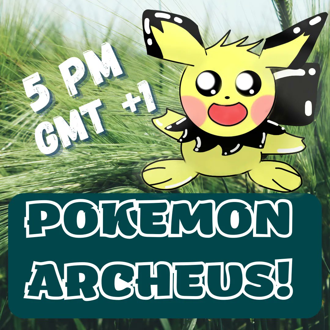 _jazzyke_'s tweet photo. HAPPY FRIYAY!!! Today Friyay is Pokemon Archeus Friday!!! 😍
We'll go on with our story of pokemon Archeus #live on stream on Twitch at 5 pm GMT +1!!!
See you there for some more Pokeventures!! 

#pokemonstream #livestream #musicianstreaminggames #pokemonarcheus #PokeFriday https://t.co/3HFWnk1qSt