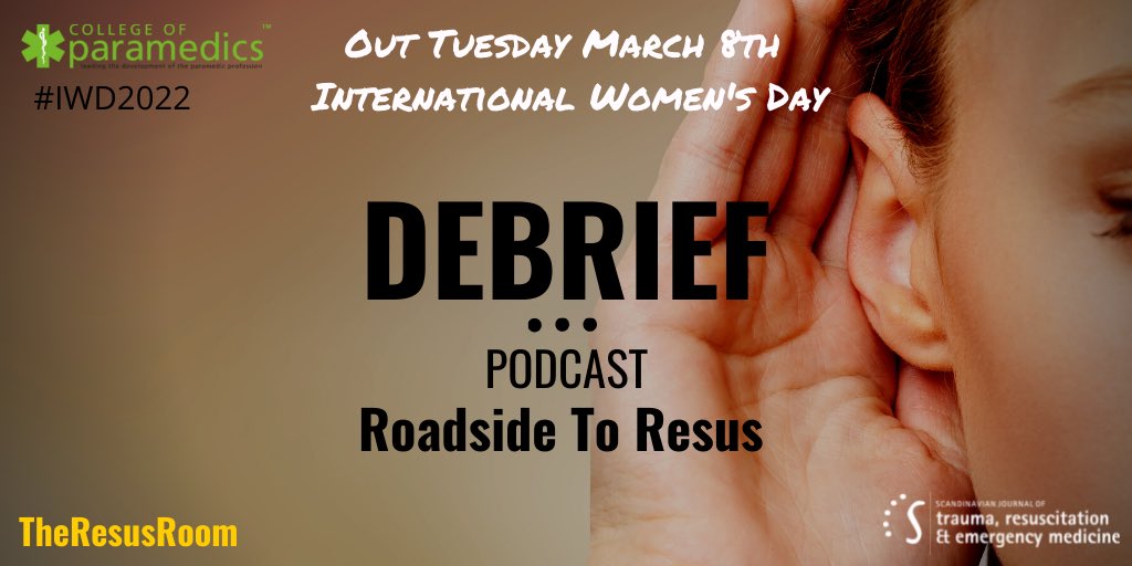 TheResusRoom's tweet photo. Out next Tuesday, an extra special episode in celebration of #IWD2022

Debrief; Roadside to Resus

https://t.co/JllNsEB79d

https://t.co/ipr8fDYKCi

https://t.co/RNpmm817fz #FOAMed https://t.co/nFnMBdZ6bQ