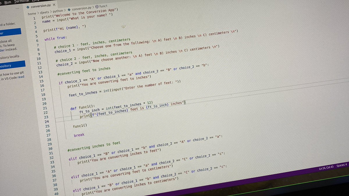 codewithdj's tweet image. Oooo yeaaaa writing up another program with while loops, else statement and #functions
#happyfriday
#pythonprogramming 
#100DaysOfCode
#codingjourney