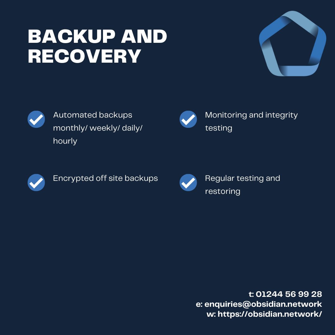 Here at Obsidian Networks our core values are based around expertise, reliability and speed.

Our approachable, friendly and expert support team are here to help. 

obsidian.network

#ITServices #itsupport #technology #ourservices