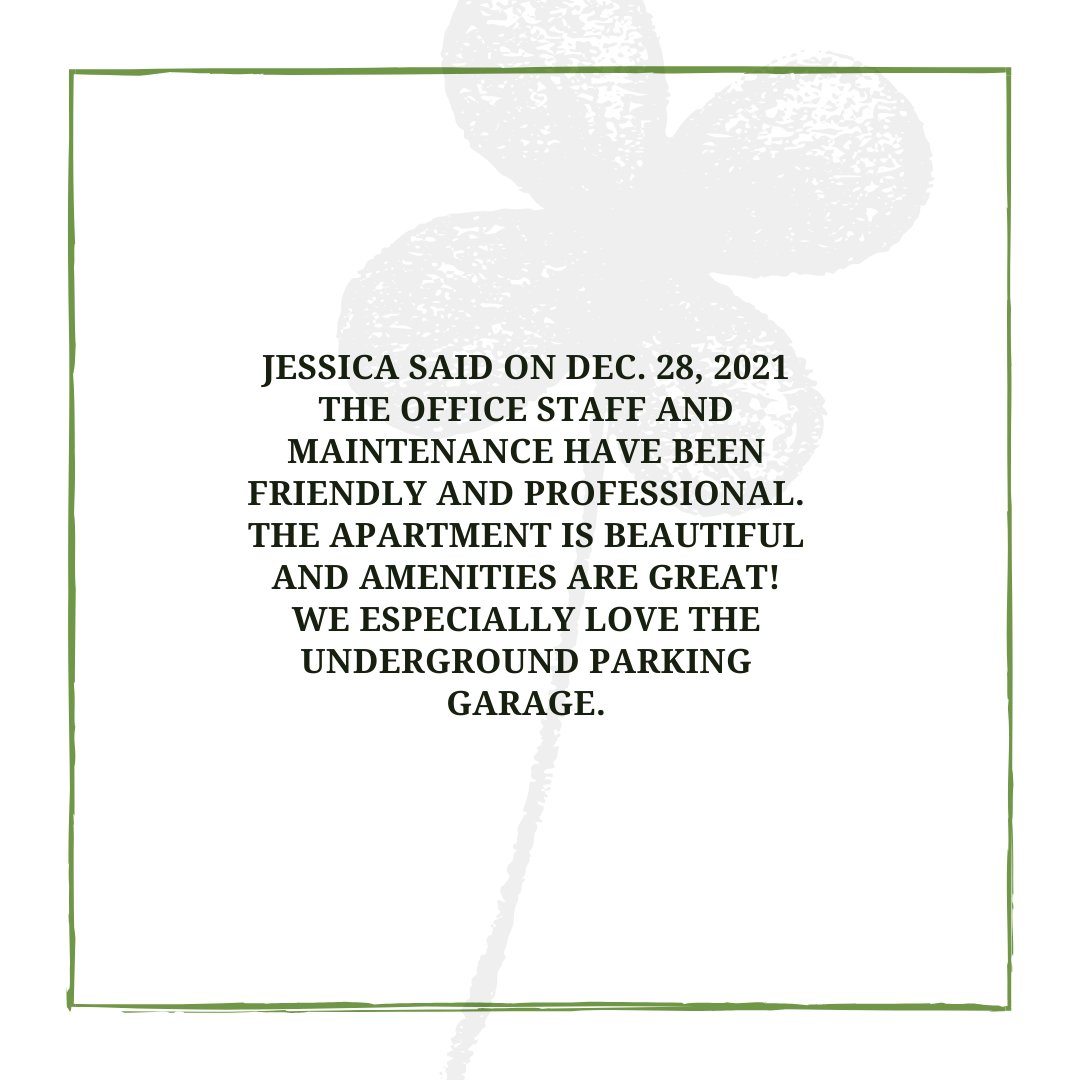 Thank you Jessica! We also think our parking garage is fantastic.
#riveresedge #livelovelincoln #medfordma #lpcne