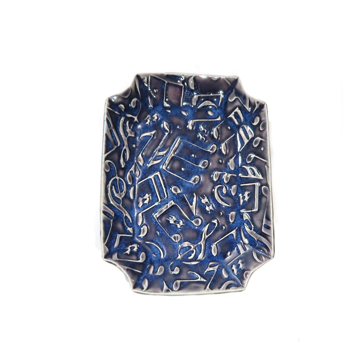 JKCJewelry's tweet photo. Dark Blue Music Note Soap Dish, Ceramic Dish, Rectangle Pottery Plate, Spoon Holder, Tea Bag Holder, Hand Built Pottery, Gift Idea, Décor https://t.co/0rTxa0RcWO #handmade #pottery #ceramics #art #BlueDish https://t.co/T8SBX96aEK