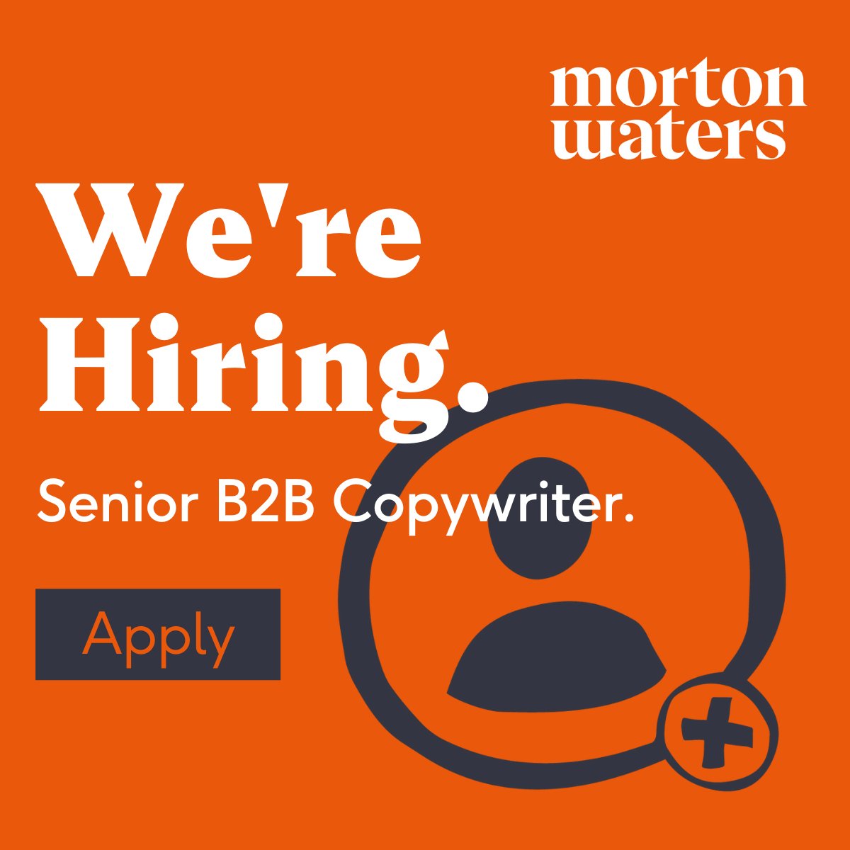 If freelance life is stressing you out - or you’re sick of working for agency ***** - come and work with a group of people who rate compassion as highly as skill set. 

We're looking for a Senior #Copywriter. Find out more, or apply:mortonwaters.com/careers/

#CopywritingJob
