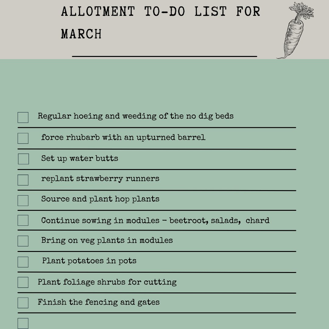 Just planning out the main tasks for the allotment for this month, tho I'm sure some others will crop up along the way. #allotment #vegetablegarden #allotmentlife #allotmentgarden #eatwhatyougrow #ediblegarden #garden #gardens #gardening #gardentips #growwhatyoueat