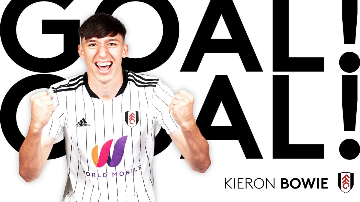 FulhamFC's tweet photo. 9' YES KIERON!! 🏴󠁧󠁢󠁳󠁣󠁴󠁿

@BowieKieron scrambles the ball over the line!

🤍 1-0 🔲 | #FFCU23 https://t.co/M99s0LJdYv