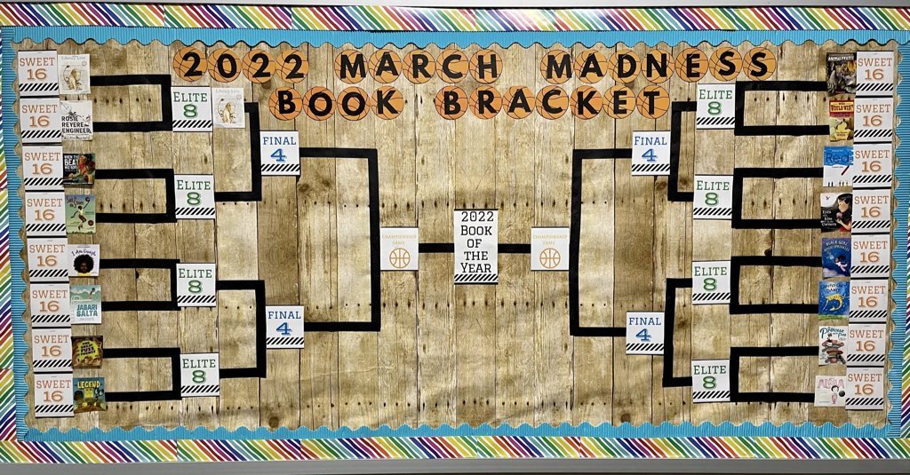 Taylor_Murrell_'s tweet photo. Shout out to @MrsHendricks20  for this awesome idea! 
My students are so excited for our book bracket 🏀
Let the best book win! 📖 https://t.co/LMOe7xtDq4