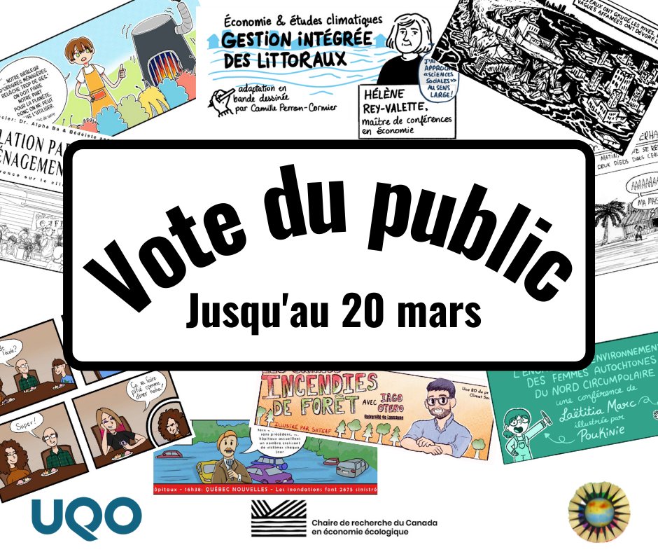 CRC_EconomieEco's tweet photo. 📚📢 APPEL AU VOTE – PRIX DU PUBLIC
Les BD réalisées dans le cadre de @ClimatSocial_BD sont en ligne. Vous pouvez les consulter et voter pour votre préférée, ici 👉 https://t.co/7cHIB1WDYr
Pour découvrir la BDthèque du climat 👉 https://t.co/gzAm9knmUJ https://t.co/qxMx8jTe9F