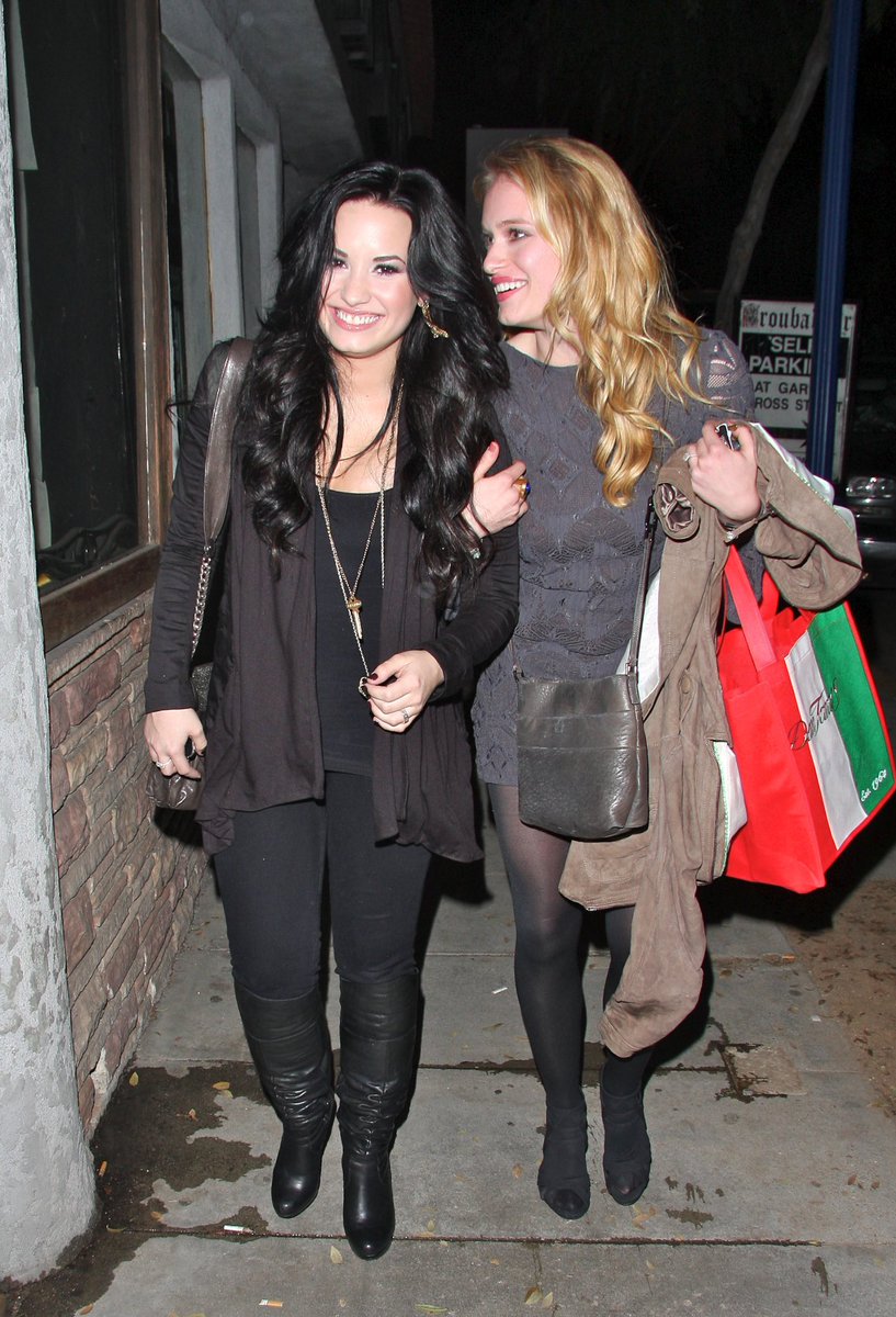 11 years ago today, Demi Lovato and Leven Rambin were spotted leaving Dan Tana’s restaurant in West Hollywood, California! [March 4, 2011]