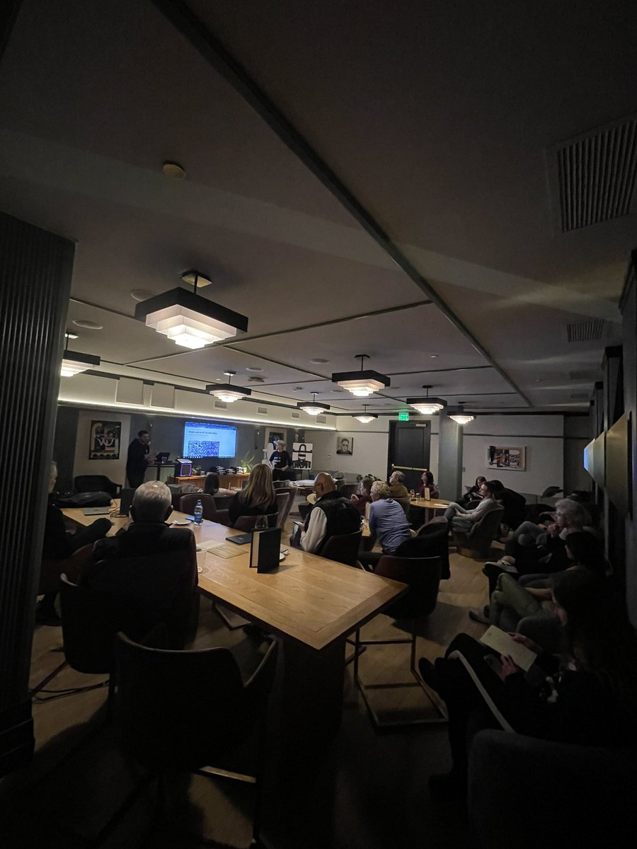 Had a helluva good time talking about NFTs at the Clayton in Denver last night…stay tuned and come to the next one if you couldn’t make it <a href="/dannynewman/">Danny Newman</a> <a href="/LauraGoodsonArt/">Laura Goodson Art</a>