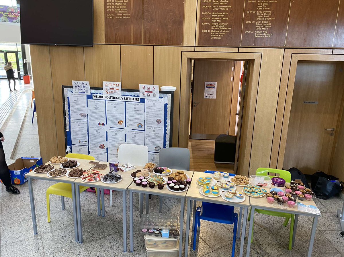 CvhsRights's tweet photo. A big thank you to the Clyde Valley community for all their donations from the bake sale to spare clothes and food that will go to those in need in Ukraine! 🇺🇦💙Special thanks to @ClydeParent Council for the very generous donation of £250 making the total amount raise £610!! 🥳 https://t.co/JtKuYLwx4m