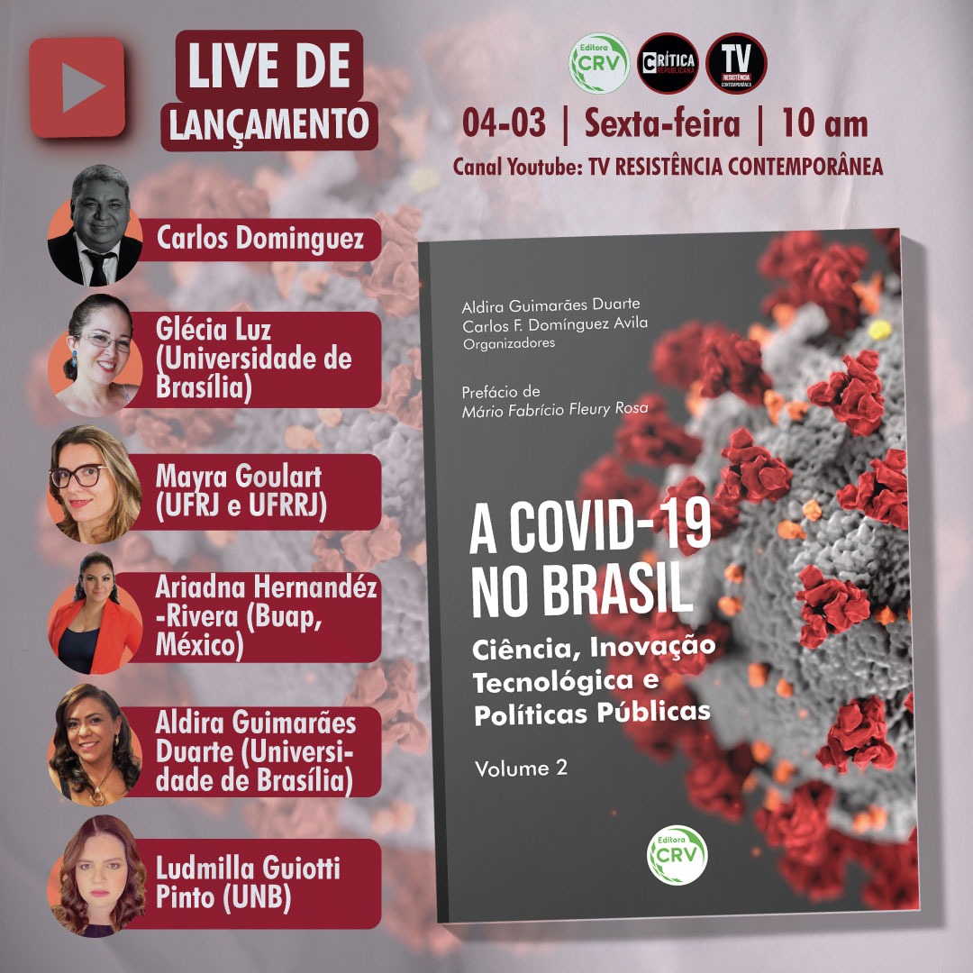 Los invito a la presentación del libro #ElCovid-19 en Brasil Ciencia, Innovación Tecnología y Políticas Públicas. youtu.be/dC6Tg-gw3iA