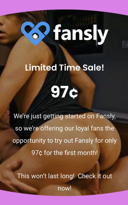 We just got set up on #Fansly!  All of our full-length vids are posted. We’re running a special for just