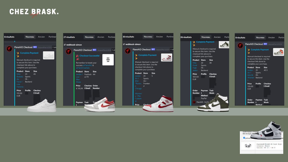ChezBrask's tweet photo. Success with flareaio at #97checkoutschool 

Bot : @FlareAIO @FlareSmashed

Proxy as usual : @ReversRetail @dragonproxies_

CG : @kikikickz_lab

Teacher : @97checkout https://t.co/5QlzWF3CUd