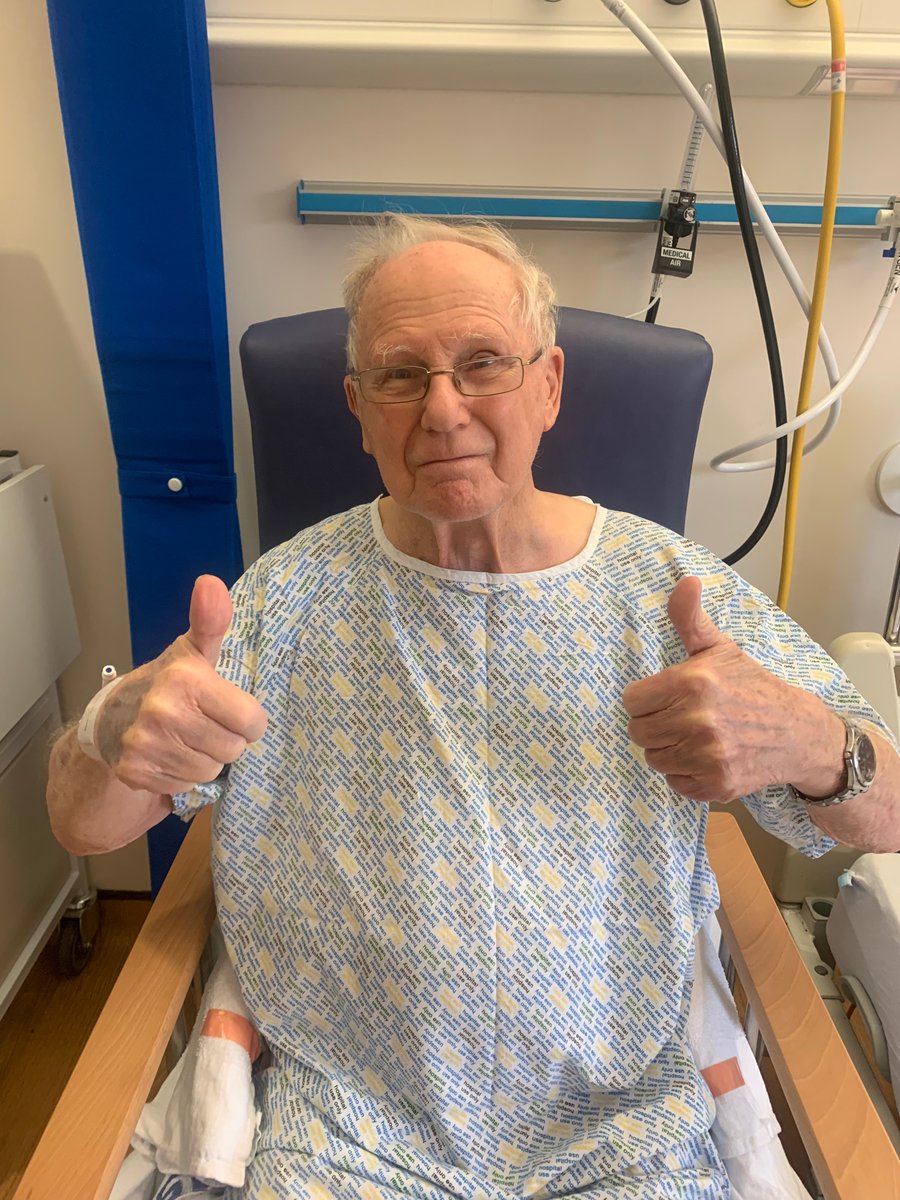 emerge_research's tweet photo. This lovely gentleman was “blown away” by the care he received participating in the RELIEF study, describing our nurses as “His sunshine girls”. He said taking part in research was the best decision he had made #researchpatientreview https://t.co/NGQqFbbx86
