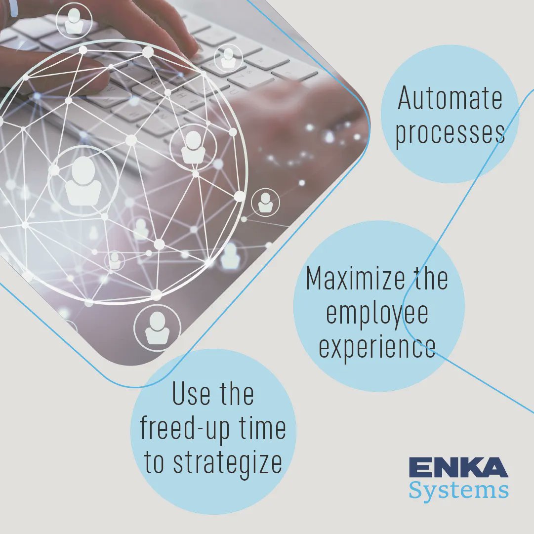 EnkaSystems's tweet photo. The goal of digital transformation in HR is multifold;
1. To automate processes and reduce the time spent on repetitive tasks.
2. To maximize the employee experience.
3. To use the freed-up time to strategize and ultimately benefit the business bottom line. https://t.co/FHQQvrmNxq