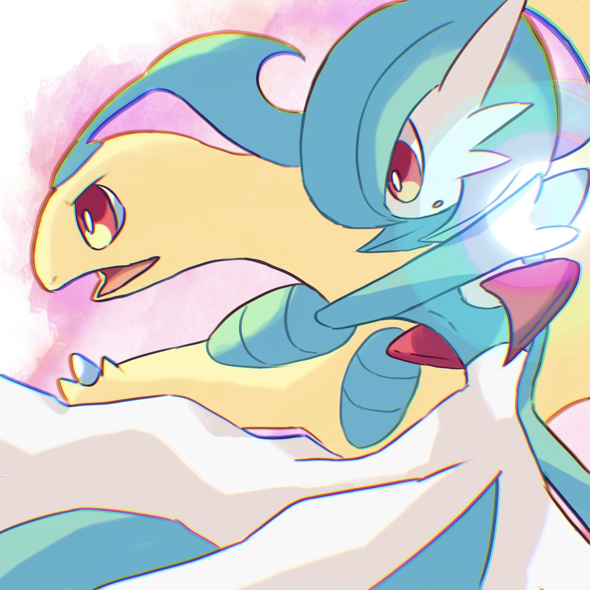 gardevoir pokemon (creature) open mouth red eyes shiny pokemon colored skin tongue alternate color  illustration images