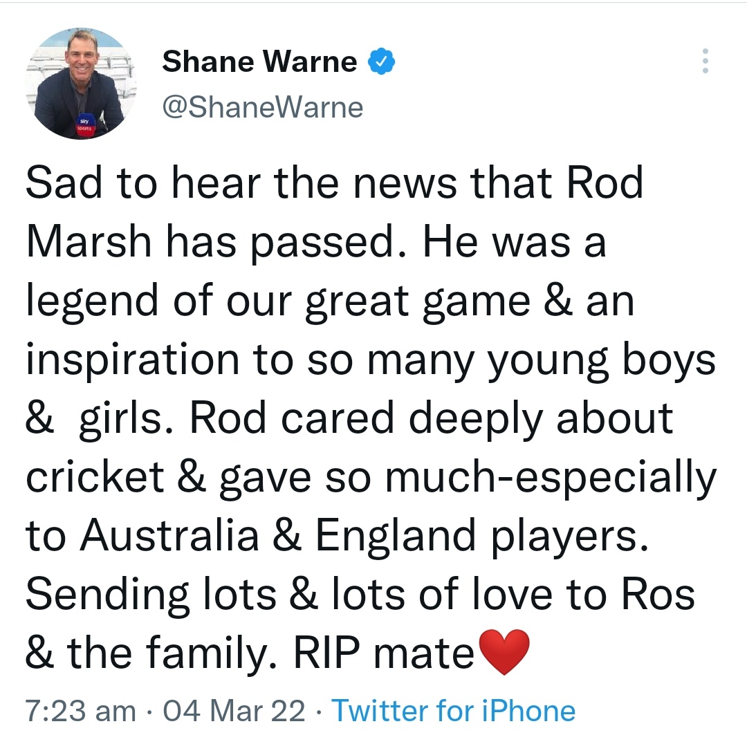 khansakil's tweet photo. Life is so unpredictable... just today morning!! @ShaneWarne #shanewarne https://t.co/Siw1TlvBfm