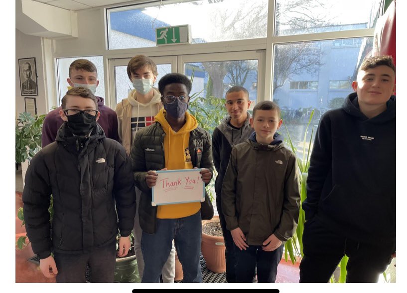 cahalane_n's tweet photo. A huge thank you to everyone who donated to our Ukrainian Appeal today @moylepark helping to raise €3000 for the Red Cross. Thank you also to those who donated food, clothing, essentials &amp; medical supplies. Thank you to Ms. Lee &amp; @rois_gowan for organising the appeal. https://t.co/VemWDWZGqR