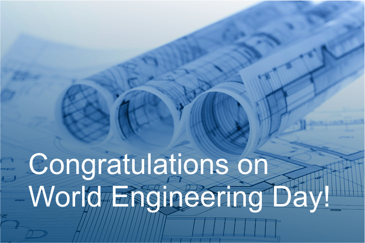 Congratulations on World Engineering Day!
By creating new technologies, structures and machines, engineers solve global problems that face each country and humanity as a whole today.
We wish you new discoveries, bold projects, creative energy and, most importantly!