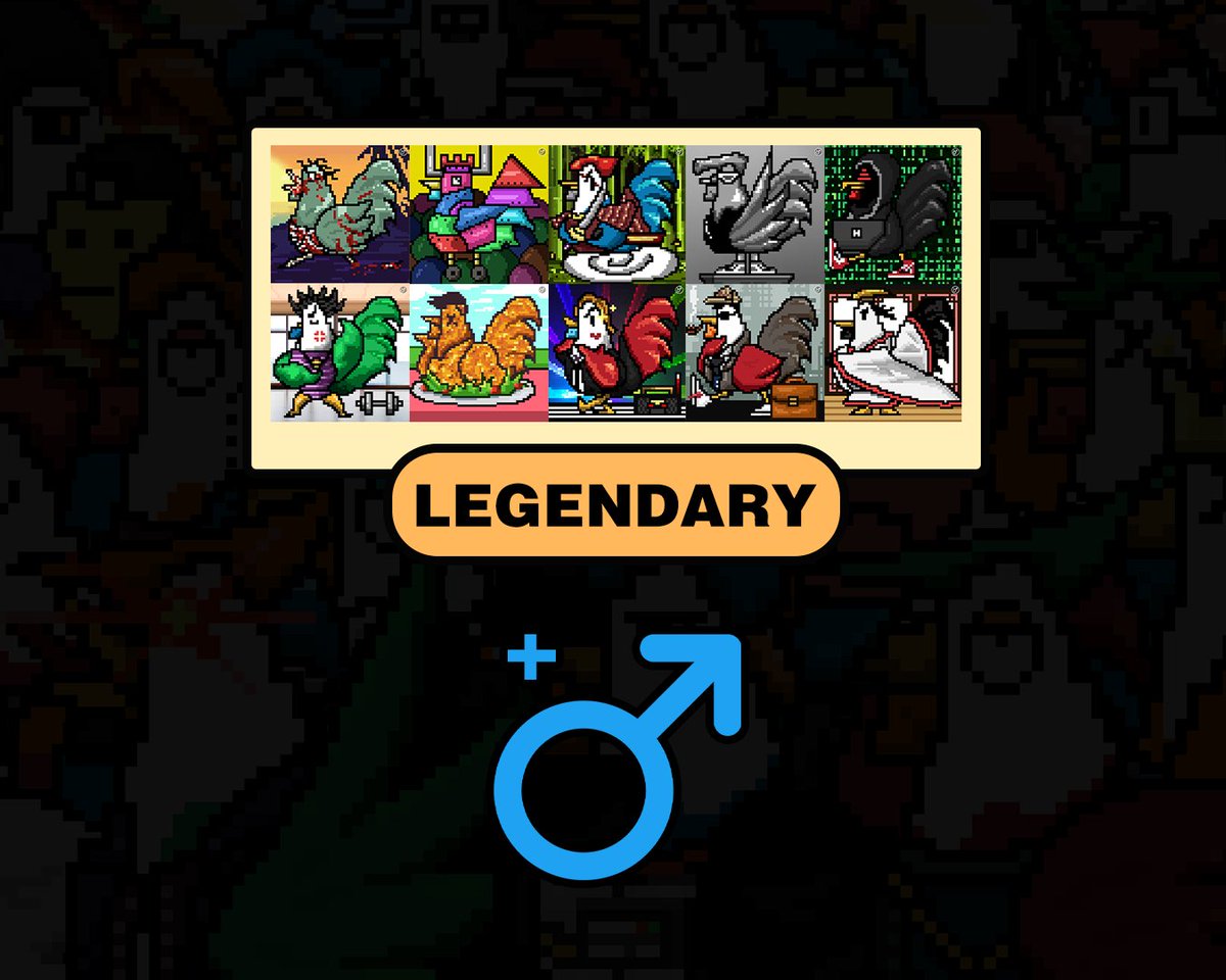 TFKChicken2022's tweet photo. We announce some common chicken and more info！ The-funky-chicken and have nearly 100+ categories！
You can see your NFTs background to differentiate 5 kinds of main category！
Common、Uncommon、Rare、Epic、Legendary
#NFTs #OpenSeaNFT #NFTCollection #NFTCollection 
#PolygonNFT https://t.co/kIRKcgkzO1