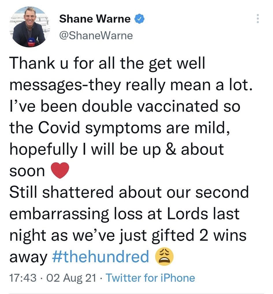 How not to link 😢 #ShaneWarne #cardiacarrest