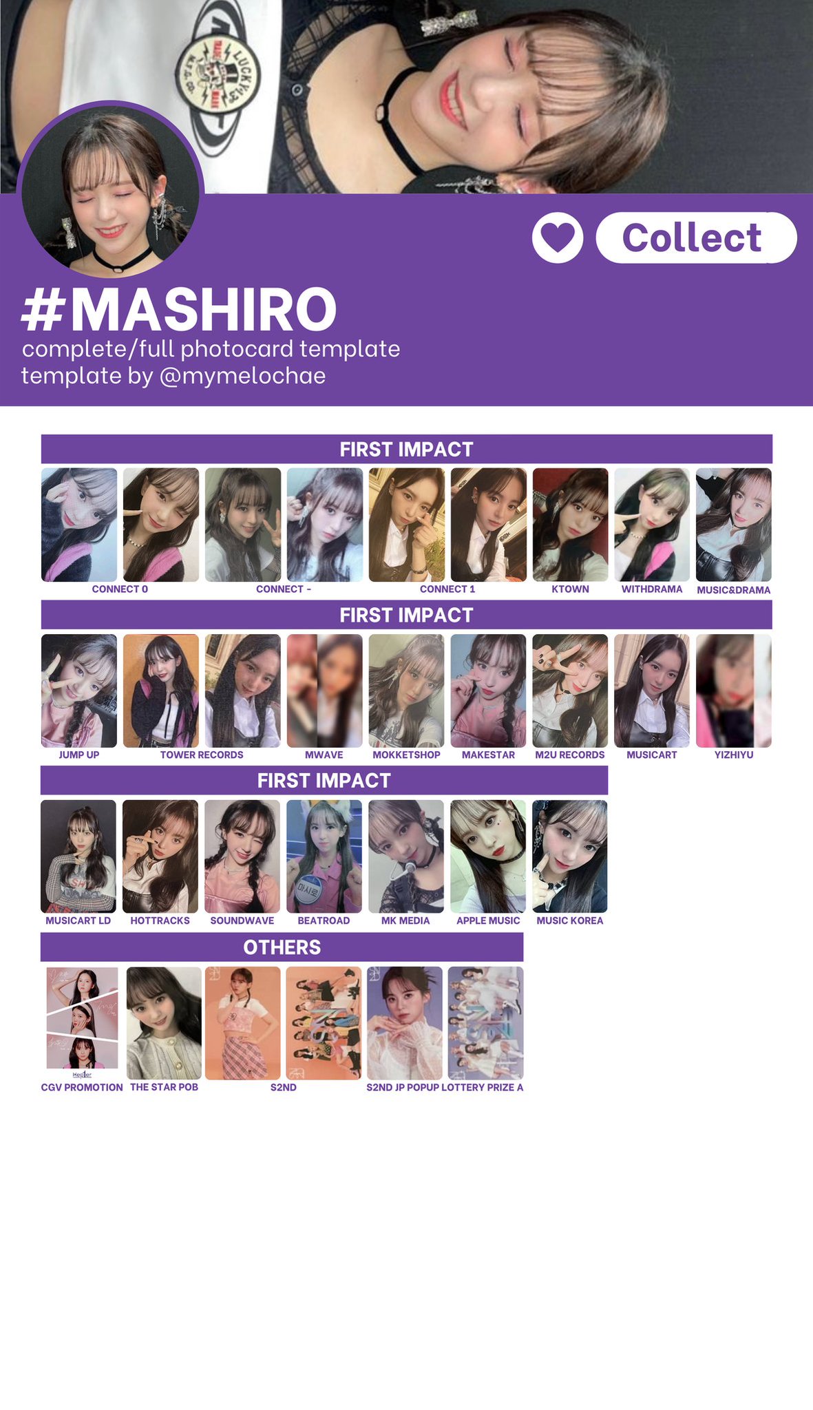 🍥 på X: «꒰ collect: kep1er MASHIRO ꒱ ♡ complete/full