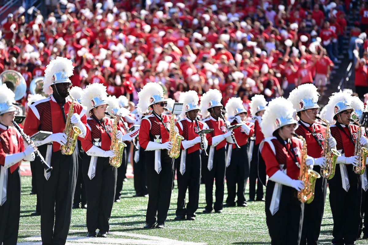 RUAthletics's tweet photo. No better time to celebrate the @RUMarchingBand than on #MarchingMusicDay! https://t.co/lmjDjH3LPv