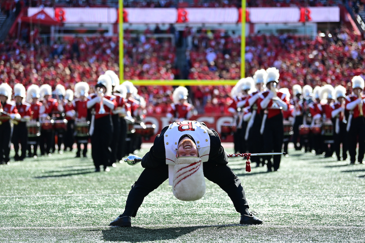RUAthletics's tweet photo. No better time to celebrate the @RUMarchingBand than on #MarchingMusicDay! https://t.co/lmjDjH3LPv
