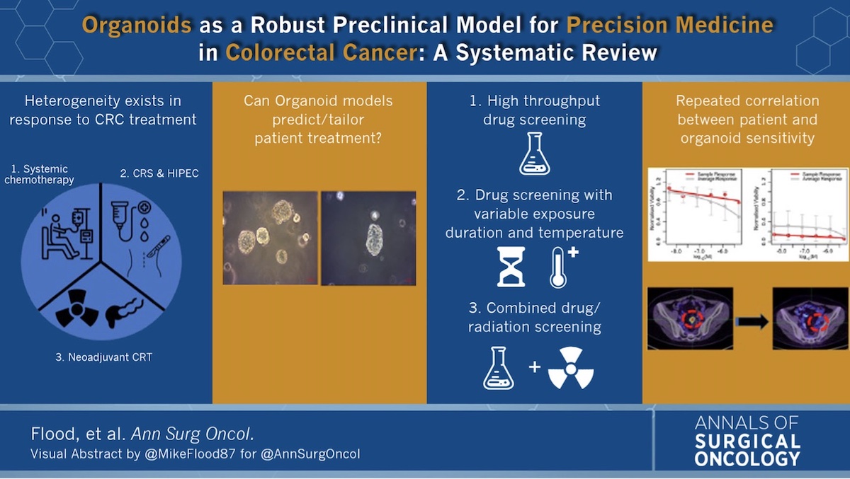 #Organoids as a Robust Preclinical Model for Precision Medicine in #ColorectalCancer: A Systematic Review <a href="/MikeFlood87/">Mike Flood</a> rdcu.be/cH6n3 #VisualAbstract <a href="/McMastersKelly/">Kelly McMasters, MD, PhD</a>