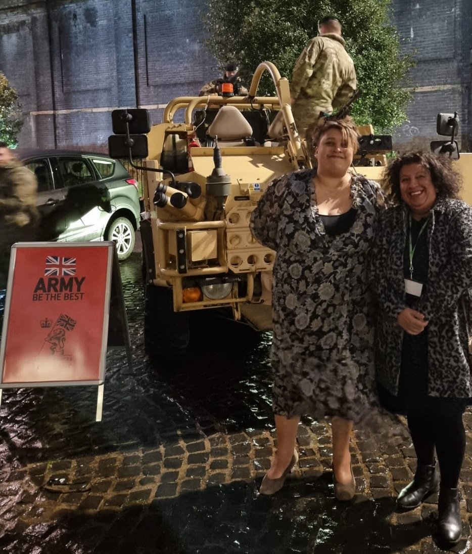Army Engagement event at Grand Station Wolverhampton.
Absolutely in awe of these guys &amp; gals. Endless opportunities.
@Brasshouse_NSDT 
<a href="/LeaderSandwell/">Councillor Kerrie Carmichael</a> 
<a href="/parbinder_kaur/">Parbinder Kaur</a> 
<a href="/Cllr_Oldbury/">Cllr Rizwan Jalil</a> 
<a href="/spellar/">John Spellar</a>