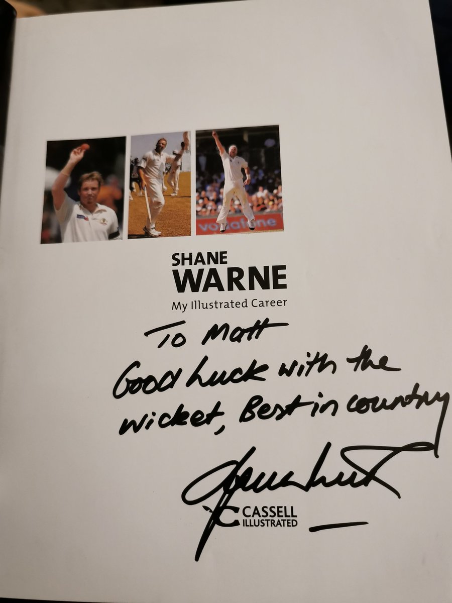 Sad to say goodbye to a hero. In 2006 <a href="/WhitgiftSchool1/">Whitgift School</a> Shane got 6 for 42 on my wicket. I spent 45 min talking to him one to one about how I had produced a great wicket, my future career all while having a beer with him. Rest In Peace. 15 happy years <a href="/LeysCambridge/">The Leys</a> since.