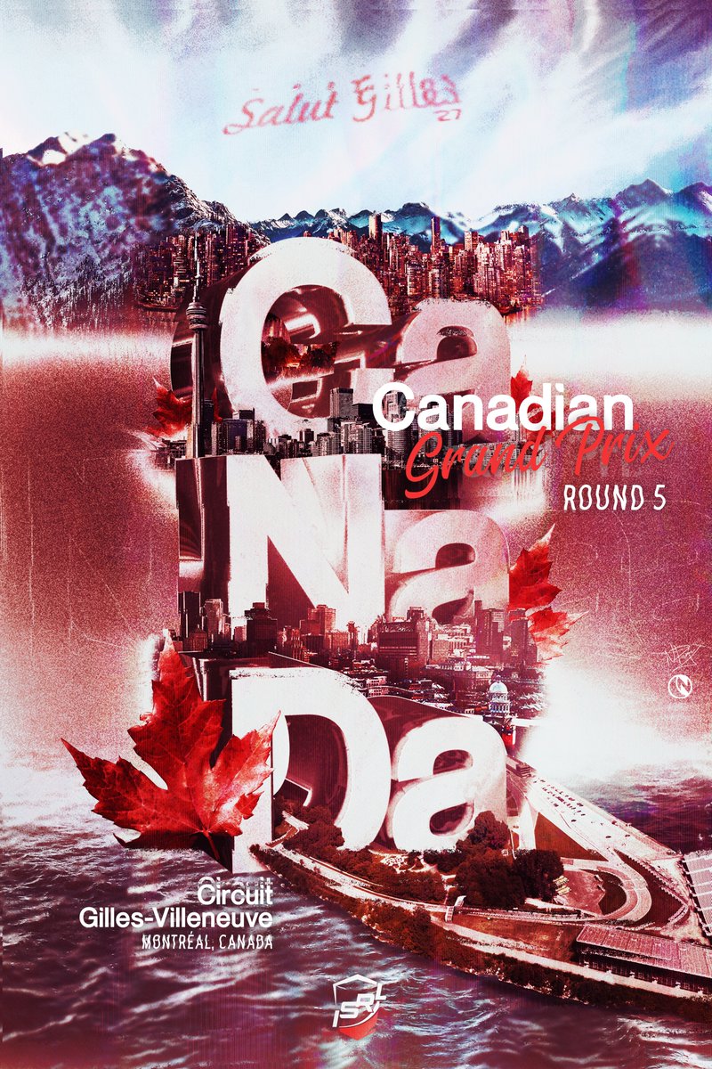 This one is a special one. I wanted to try a new style and represent the country I'm so proud to call home all at once! 🍁❤️

From Sea to Sea, the beautiful skylines of #Vancouver, #Toronto, and #Montreal are featured alongside the Rockies + The Great Lakes! 

#f1posters #design